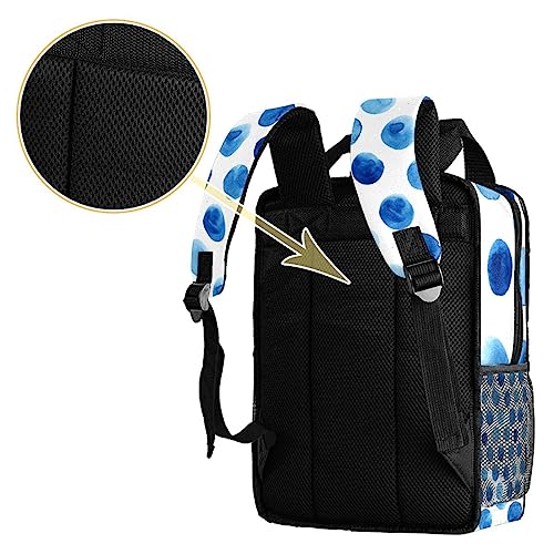 Sac à dos pour garçons bleu à pois multicolore 35.5 cm