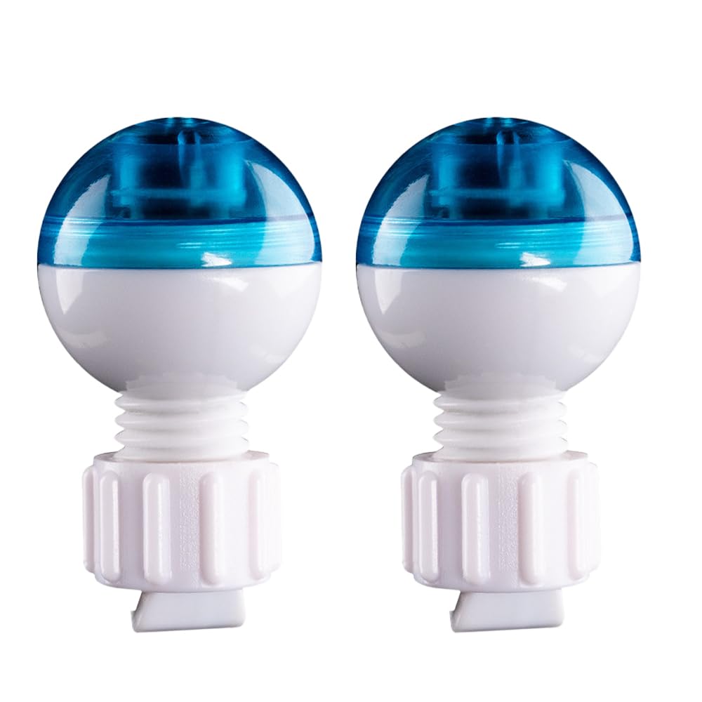 Bdkmms White & Blue, 2Pcs Bite Indicators, Advanced Sensing Tech Fishing Bite Alarm With Fixed Hook For Night Fishing