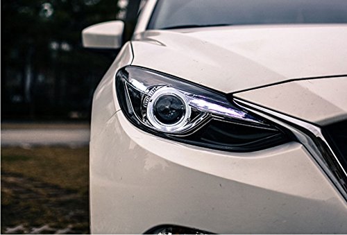 GOWE stylizacja samochodu do Mazda 3 reflektory 2015 nowy Mazda3 Axela LED reflektor oryginalny DRL Bi ksenonowy obiektyw wysokiej mijania parkowania temperatura barwowa: 5000 K; moc: 35 K