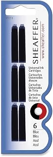 Sheaffer Skrip Fountain Pen Universal Ink Cartridge - Blue VFM (6pk euro fit)