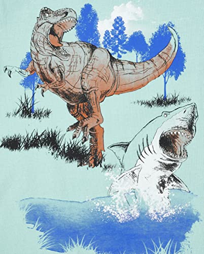 The Children's Place Boys' Dino Short Sleeve Graphic T-Shirts, Multipack4