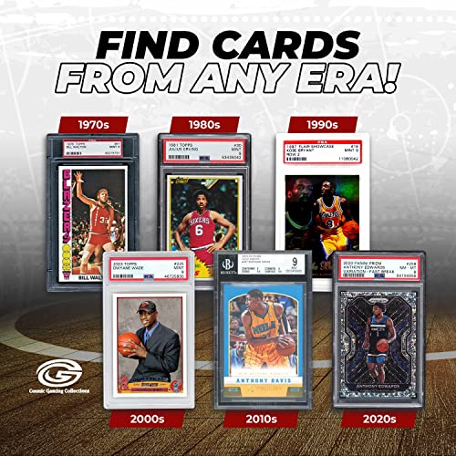 Nba Graded Card Mystery Booster Pack | Psa Or Bgs Graded Basketball Card | Grade 7+ Guaranteed | Contains One Graded Vintage, Rookie, Hall Of Famer Or Current Star Card | By Cosmic Gaming Collections #TOP3