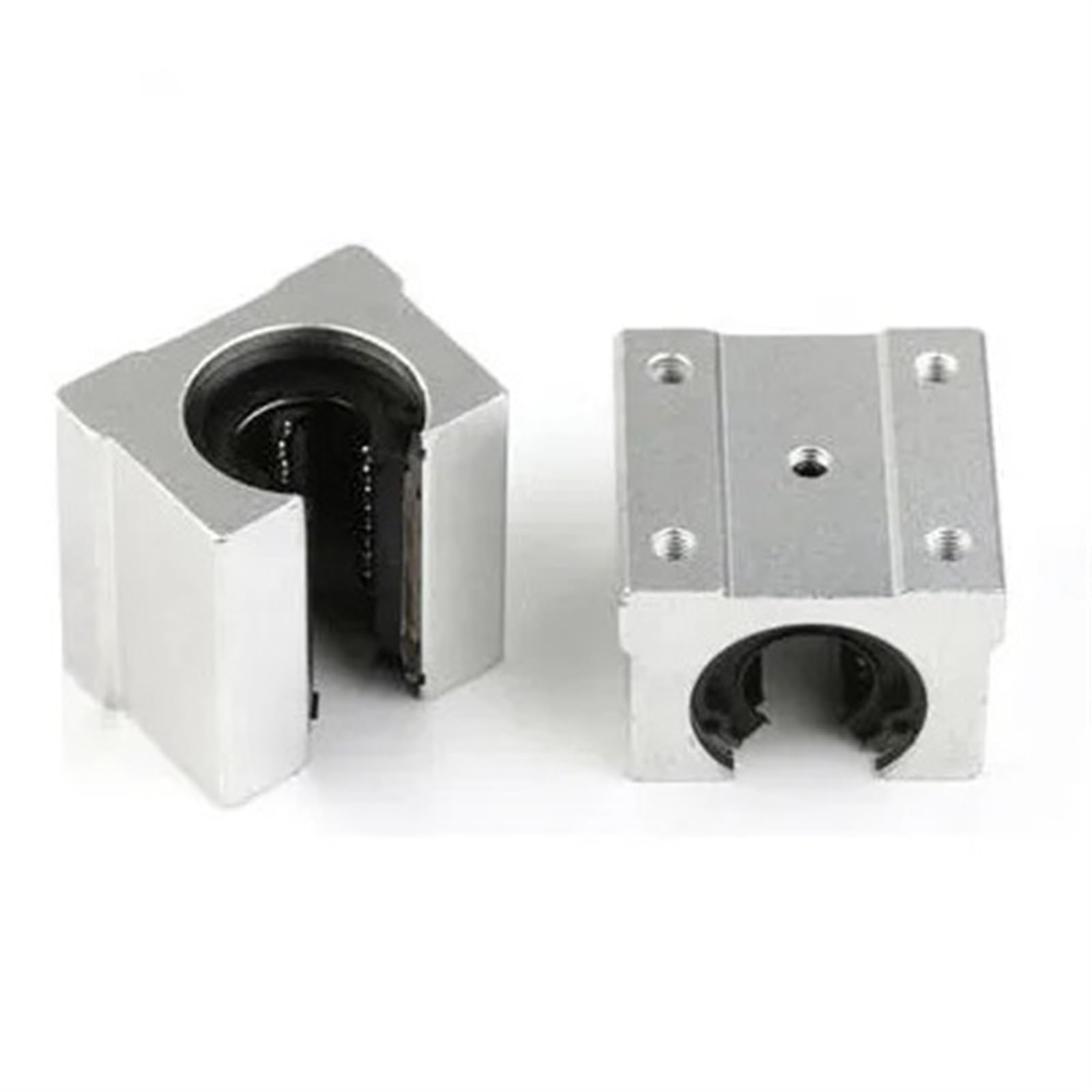 Deslizador de cojinete lineal con riel deslizante 2/4 piezas SBR16UU 16 mm Cojinete lineal abierto Bloque deslizante Pieza for guía(4PCS)