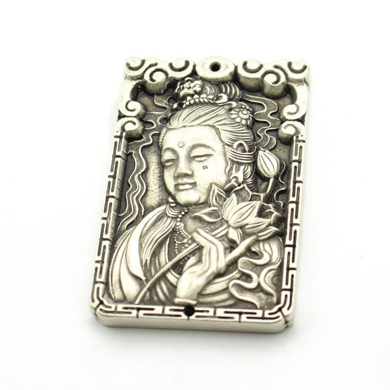 Amazon.com: 1Pcs 铜白铜挂件观世音佛祖五路财神运财到五鬼除兵送宝来