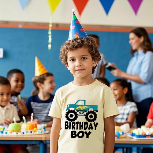 Birthday Boy T-Shirt Toddler Birthday Shirts Tees Little Kids Top Outfit Short Sleeve 2nd 3rd 4th 5th 6th 7th 8th3