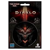 JINX Diablo III Face Sticker, Multi-Colored, 3'