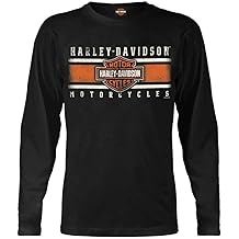 Men's Custom Iconic B&amp;S Long Sleeve Crew-Neck Shirt - Black