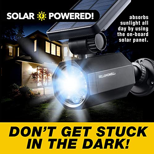 Bell+Howell Bionic Spotlight Light and Floodlight Solar-Powered, Motion-Sensing, Outdoor All-Season Water Proof 108 Powerful Security Lighting for Outdoor and Garage Lighting As Seen On TV - Thumbnail 2