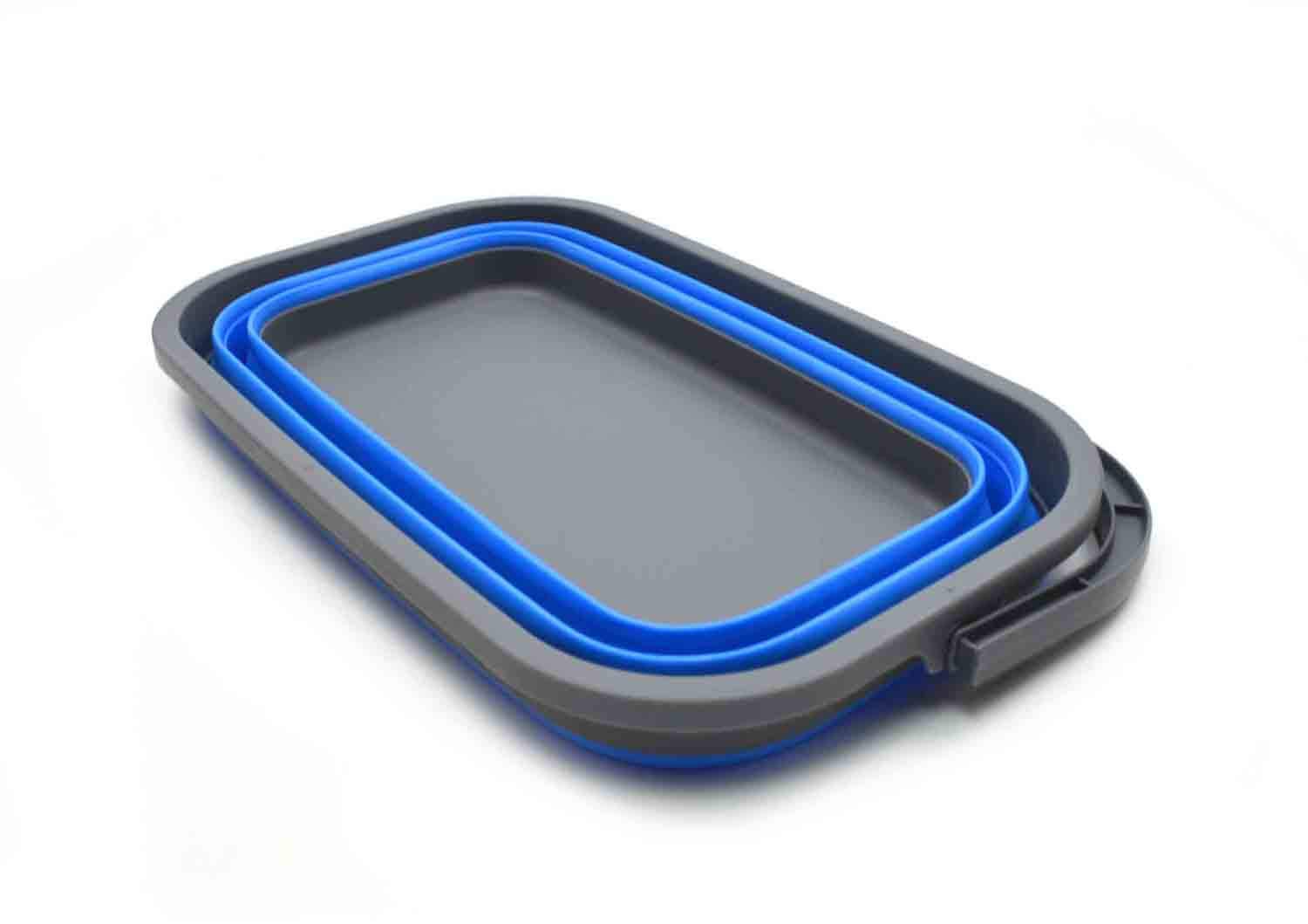Secchio Pieghevole Da Campeggio, 15 Litri, Cestino Portatile Da Pesca Lavapavimenti Con Manici In Pvc Nero Relaxdays 92456036