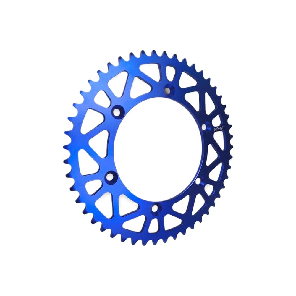 Pignon arrière de moto 520-49T, chaîne arrière, plaque en aluminium, Compatible avec SE SEF 125 250 300 450 500