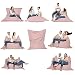 Coussin-Zainbag.de Pouf Poire Adulte Remplissage fauteui Enfant Pouf xxl-170x145cm Pouf Salon (Puderrosa, 100x145cm)