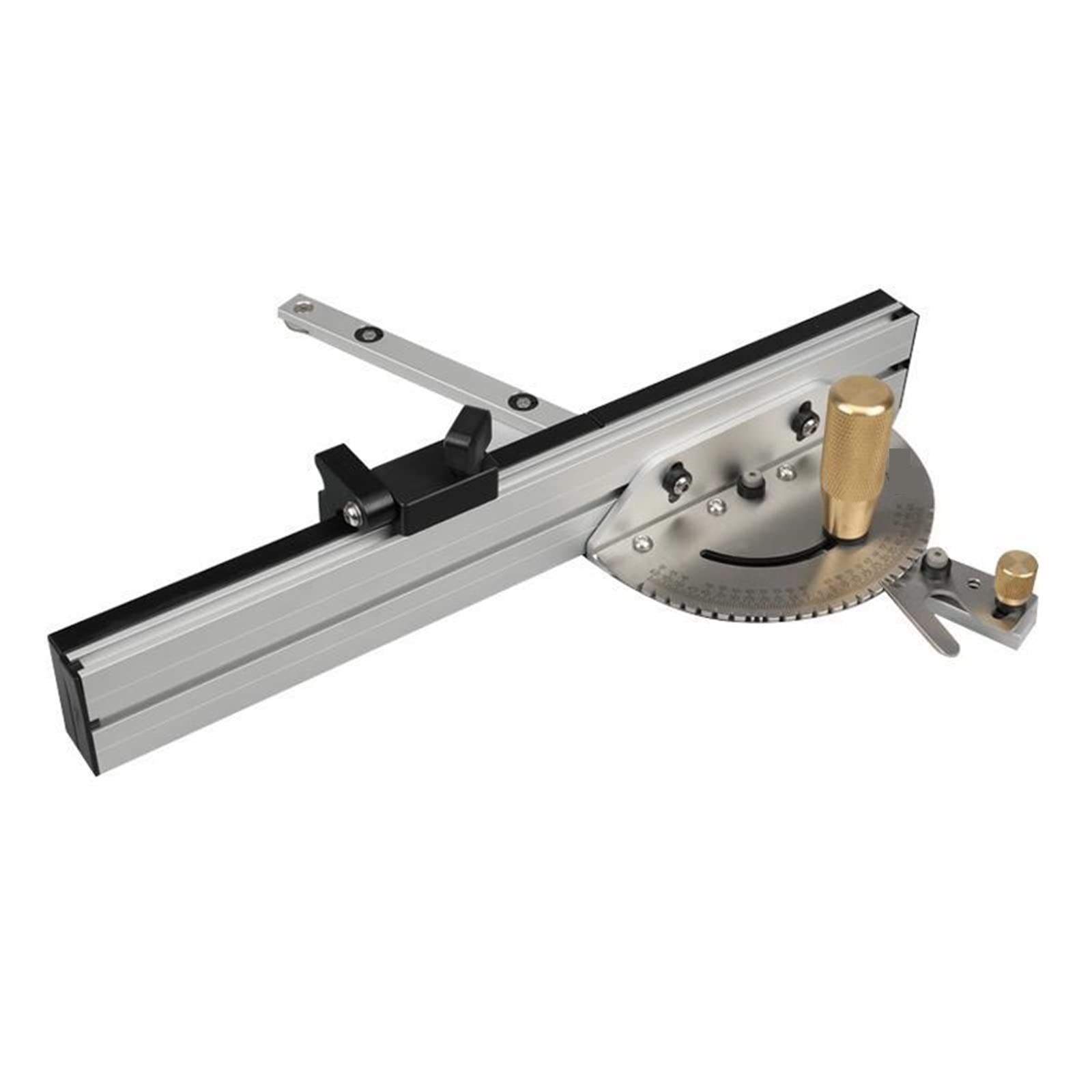 Jauge à onglets de 450mm avec butée de piste scie à Table routeur jauge à onglets règle d'assemblage de sciage jauge à onglets scie à Table Pour mesurer(Single tenon)