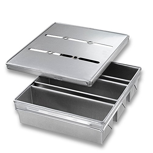 Chicago Metallic 44635 Glazed 3-Strap Pullman Pan - 4 / Cs #TOP1
