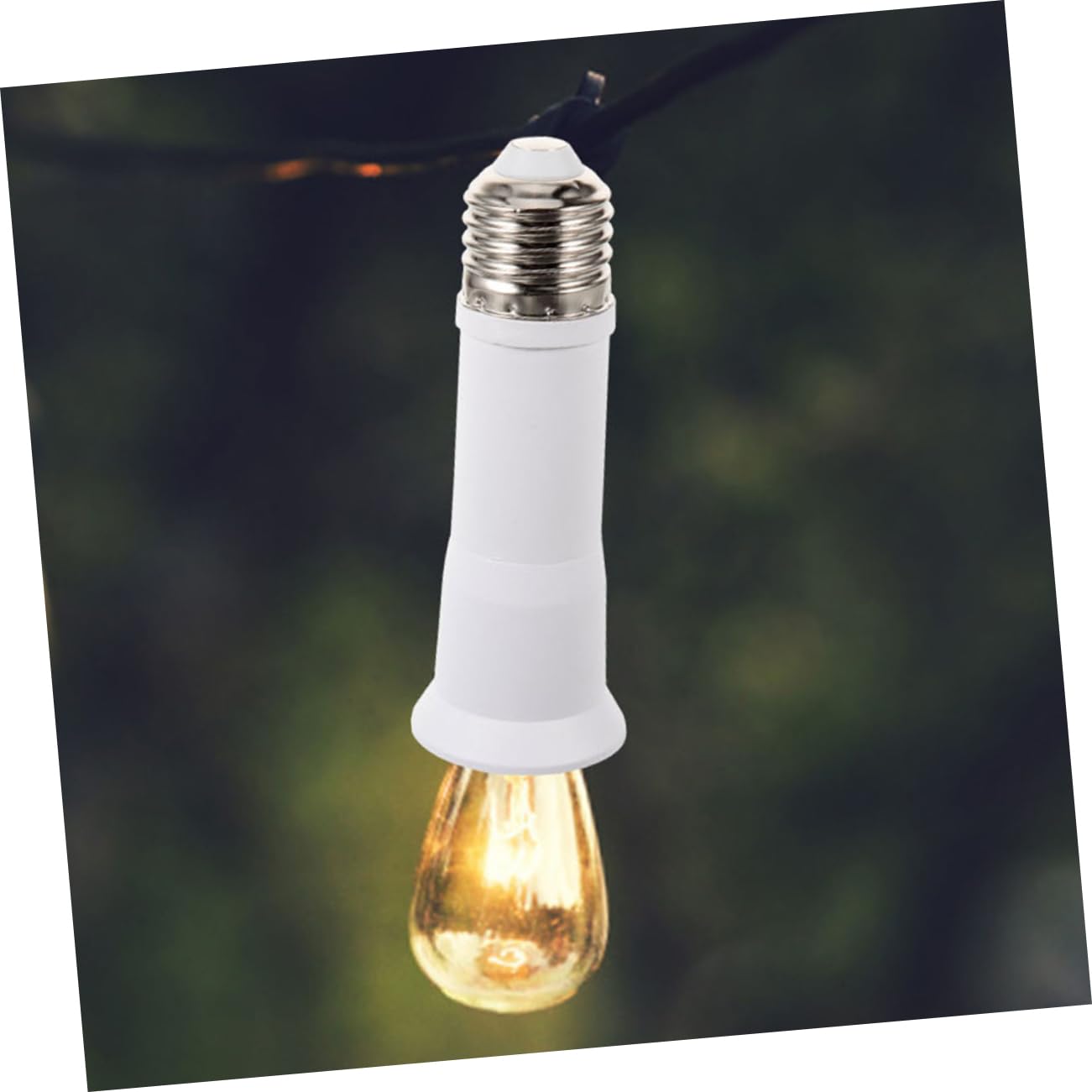 VOSAREA 4 Set Di Lampadine Da E27 A E27 Per Esterni in Metallo Con Attacco Per Lampadina Adattatore Convertitore 4 Pezzi*4