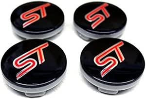 Set 4 Coprimozzo In Alluminio Per Ford - Diametro 54mm, Logo ST, Per Fiesta, Focus, Kuga - Foto 9