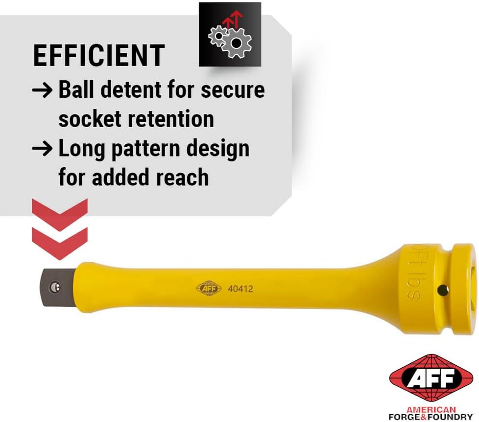 AFF Torque Limiting Extension 1" Drive 550 ft/lbs - Yellow - 40412