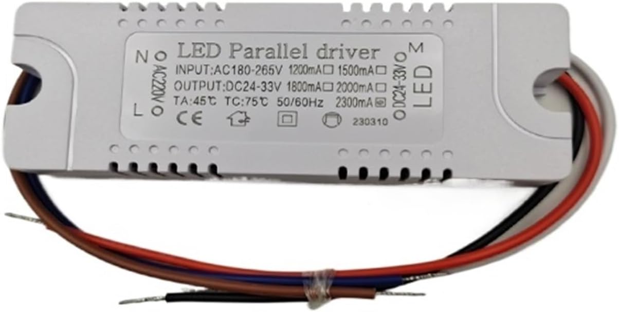 Square Two-Wire Parallel Three-Wire Ceiling lamp Three-Color dimming 24V Ballast(Two Lines 2.8A)