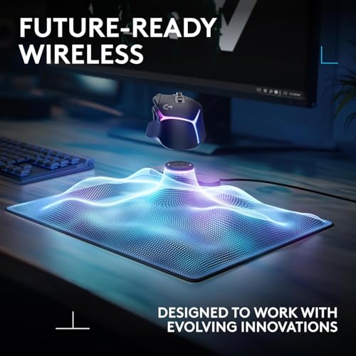 Image of Logitech G309 Lightspeed Wireless Gaming Mouse + Powerplay 2 Wireless Charging Mouse Pad Bundle - White