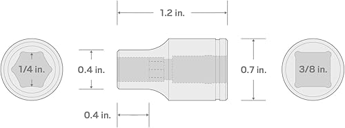 Miniatura 7 de TEKTON Unidad de 3/8 pulgadas x 1/4 pulgada hexagonal magnético soporte de broca | SHA15402