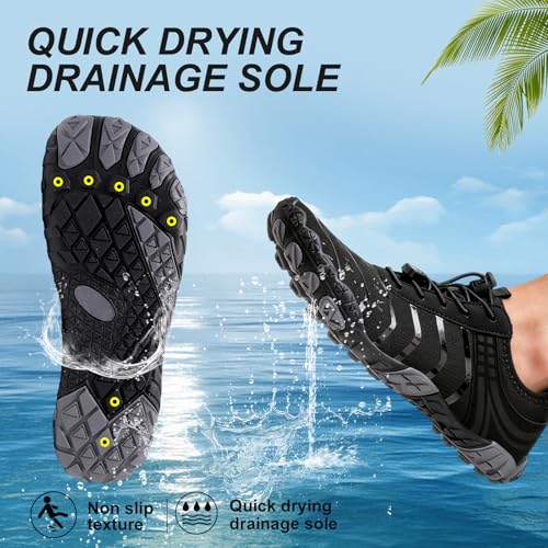 Image of Voyabarefoot Shoes for Women Men 2026 Upgrade Wide Toe Box Barefoot Hiking Sandals,Non-Slip Adjustable Water Shoes for Beach Walking Travel, Comfortable Slip On Walking Shoes