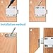 10 Pack Magnetic Push Latch Catch Push to Open Latch Pressure Touch Release Cabinet Catch for Doors Drawers Release Latch Kitchen Drawer Push Catch Pop Out Latch (White)