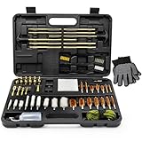 Elite Universal Gun Cleaning Kit for All Guns - Durable Brass Rods & Brushes for Handgun, Shotgun, Rifle - 9mm Bore Rope, Brass Jags, Oil Bottle, Strong Carrying Case - Gun Accessories by Quantum Lux