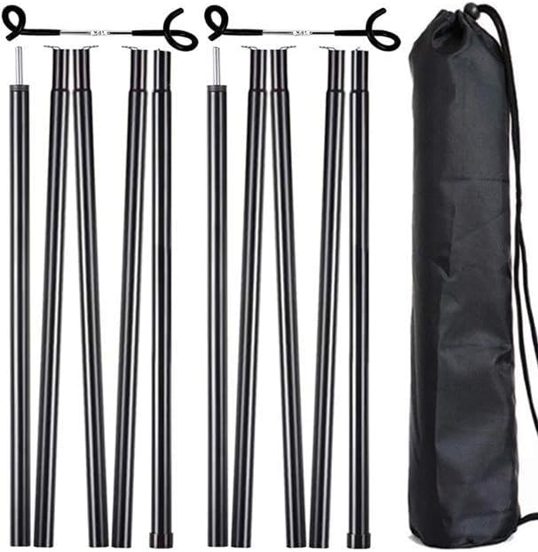 ポール タープ用ポール テント用ポール キャンプ用品 5節ワンセット 2本セット