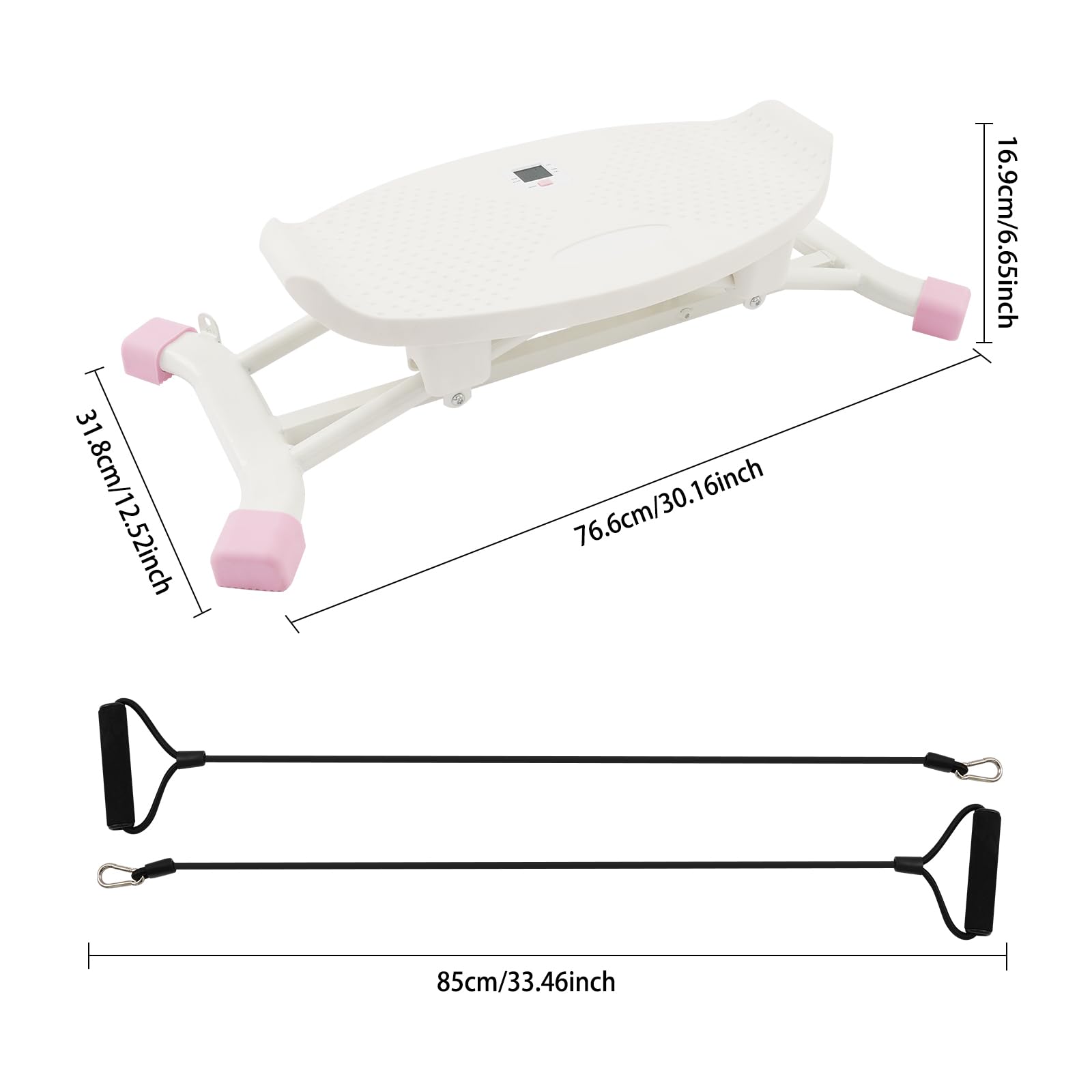 Balance Trainer simulatore simulatore per sci, 120 kg, capacità di carico dello sci, 85 cm, con coulisse