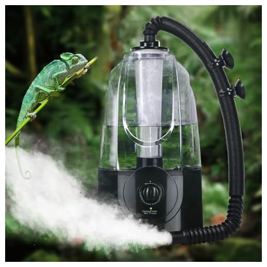 Coospider Reptile Fogger Terrariums Humidifier Fog Machine Mister 3L Large Size Ideal for Paludarium/Vivarium/Reptiles/Amphibians/Herps
