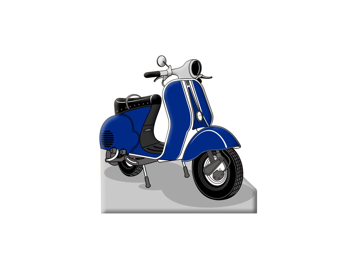 Oedim Photocall para Bodas en Cartón Moto Azul Oscuro 150x150cm | Photocall Moto Azul Oscuro | Photocall Económico y Original | Photocall Troquelado