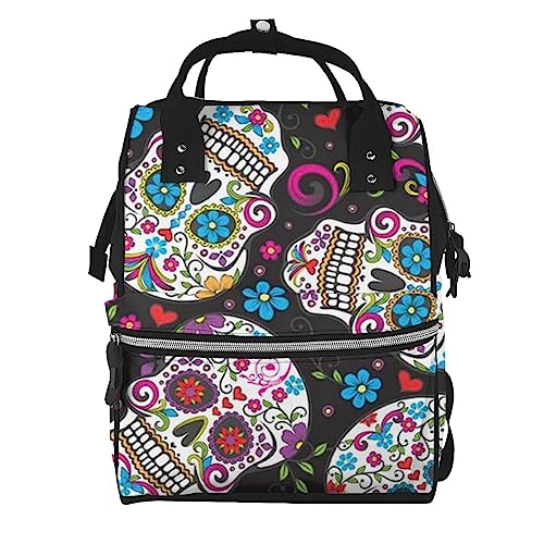 Sac à dos à langer grande capacité noir sac bébé multifonctionnel