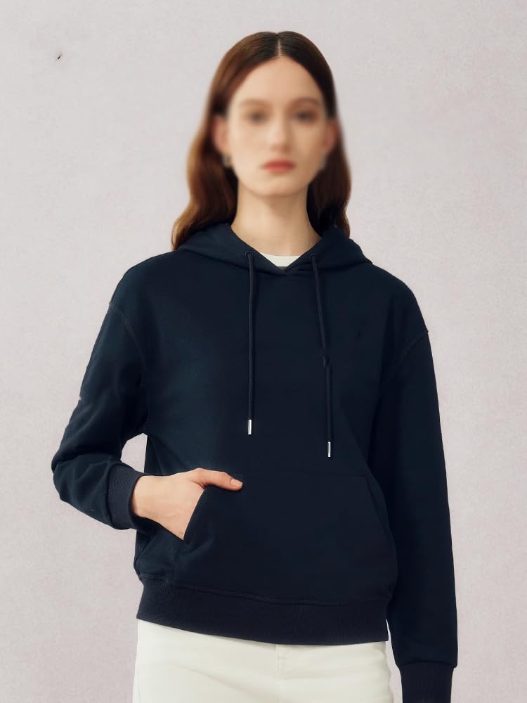 Sudadera Casual de Algodón para Mujer, con Capucha y Estampado