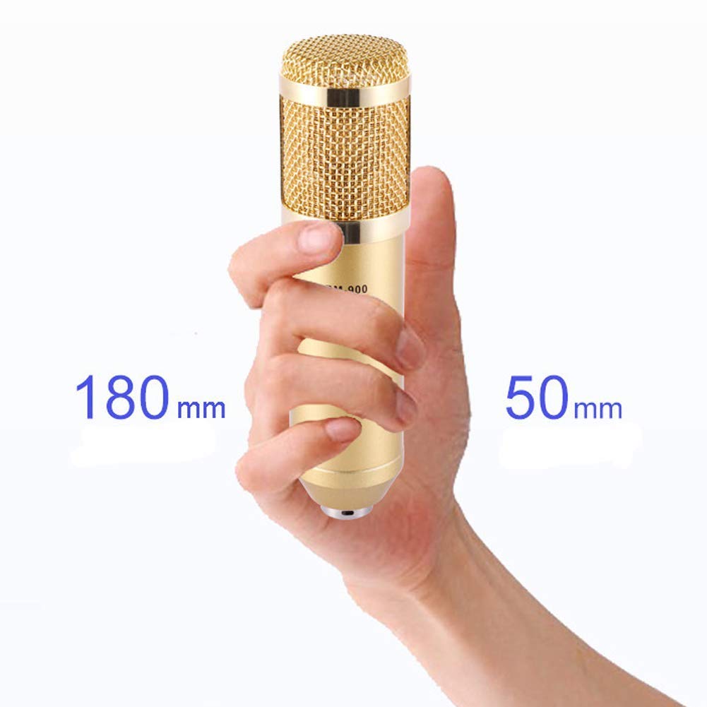 Carte Son en Direct Ensemble de Microphones Microphone à condensateur Ancre Microphone à condensateur pour Ordinateur