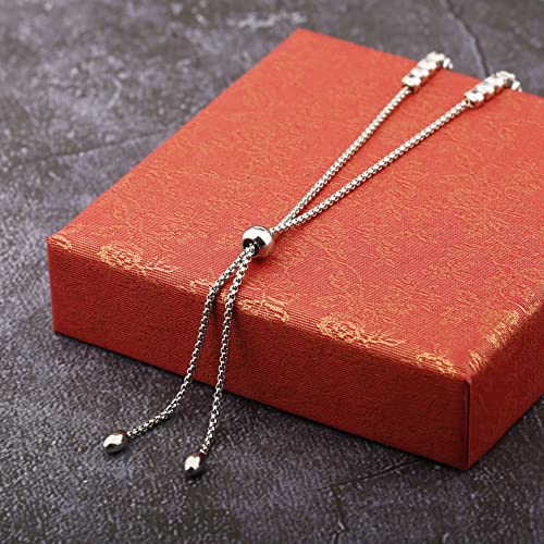 Image of Love Symbol Charm Adjustable Bracelet Infinity Heart Symbol Charm Bracelet Love Friendship Jewelry Gift Birthday Gift (Infinity Heart Br)