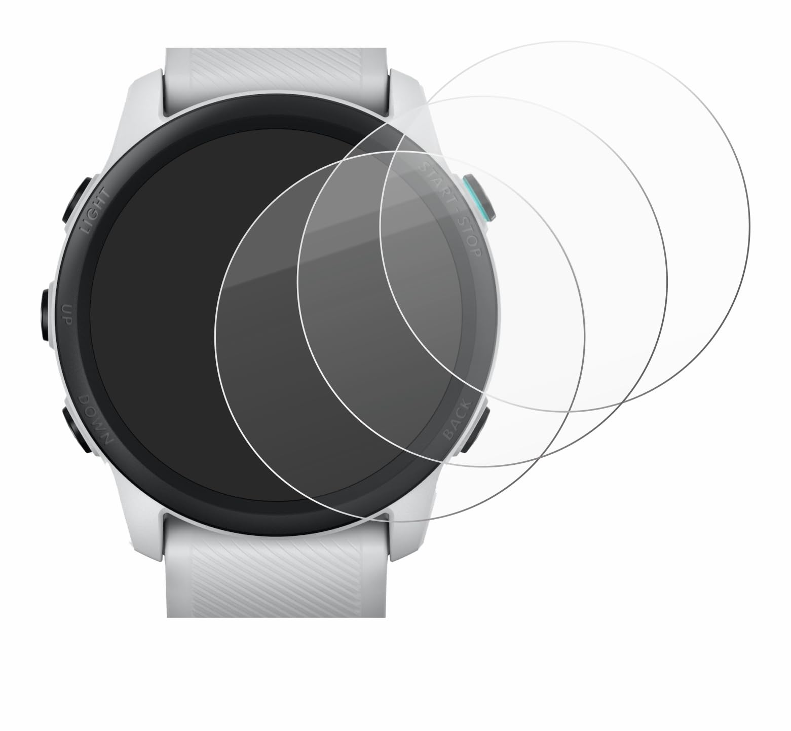 Brotect Protection Écran Verre Pour Garmin Forerunner 265 (46 Mm) (3 Pièces) Film Protecteur Vitre 9H [Anti-Rayures, Transparent