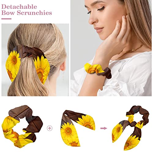 Nœuds pour queue de cheval lot de 6 chouchous cheveux cadeau fille - 4