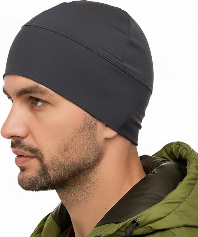 PAROPKAR Skull Cap/Helmet Liner/Running Hat - Cycling Cap & Winter Beanie for Men & Women (Grey)-picture-10