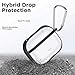 ESR Protective Carrying Case for AirPods Pro Case 2019, Translucent PC Cover with Hybrid TPU Frame and Keychain [Won't Affect Wireless Charging],[Fingerprint Resistant Matte Surface], Black Frame