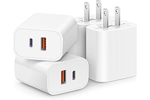 [4 Pack] Multiport USB C Wall Charger Block