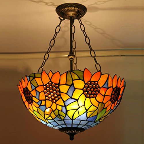 Tiffany 16-Inch lámparas dormitorio sala de estar Europea lámpara caliente Pastoral Chandelier Club Cafe Bar Suck Chandelier 1627 Cw