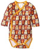 Zutano Baby-Boys Newborn Dino Town Screen Long Sleeve Wrap Body