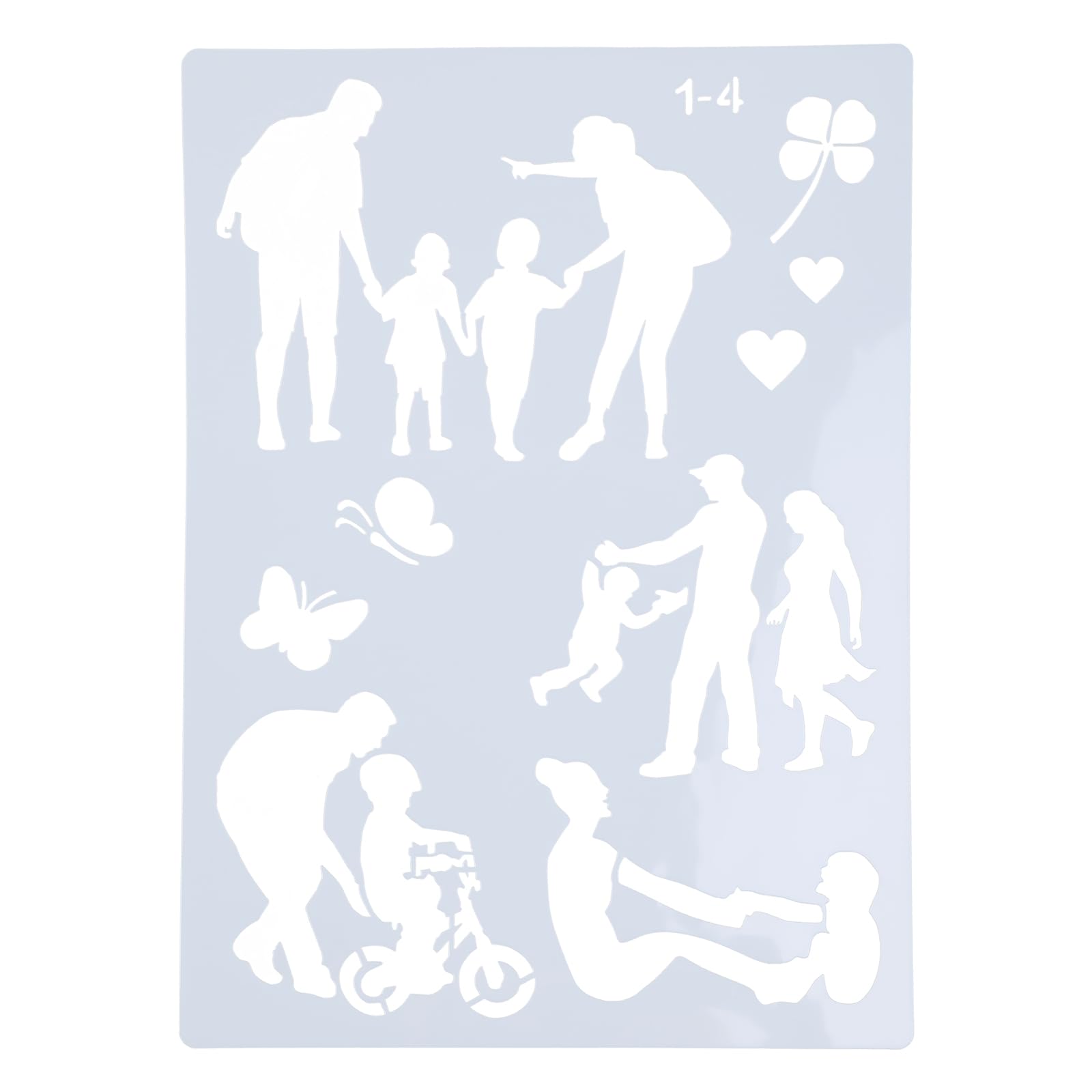 Lot de 9 pochoirs de peinture multifonctionnels flexibles pour meubles, murs, tissus, projets artistiques réutilisables pour enfants, adolescents, adultes, journaux d'artistes