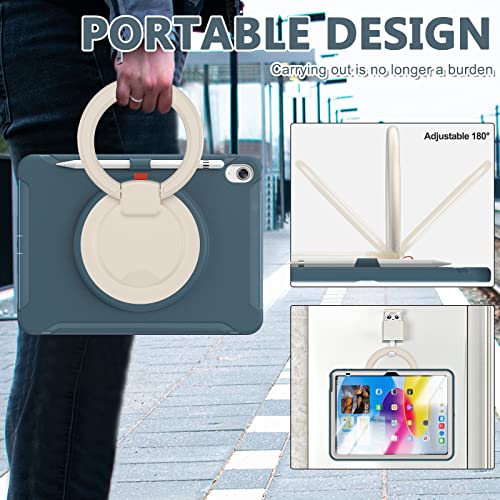 Funda para iPad 11 y 10.9 pulgadas con soporte giratorio 360 y protector de pantalla 2