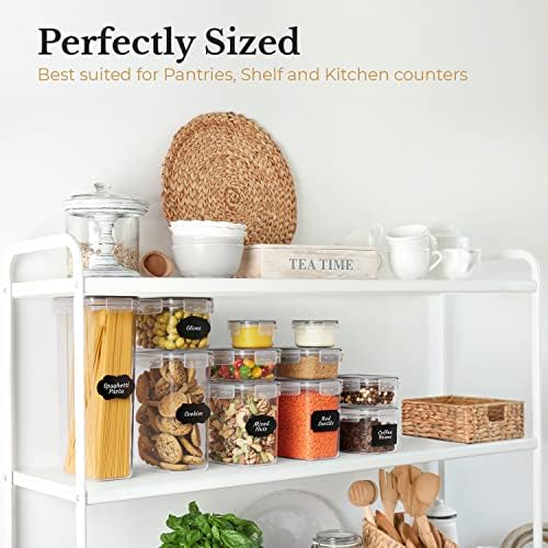Chef's Path Airtight Food Storage Container Set with Lids - Superior Variety Pack of 36 for Kitchen & Pantry Organization, BPA Free Kitchen Storage Containers for Cereal, Flour &, Sugar - Thumbnail 5