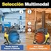 DAHTEC Calefactor Ceramico 3000W - Bajo Consumo - Radiador Electrico Portatil - Calentamiento Rápido en 3 s - Apto para Hogares, Baños y Obras de Construcción #4