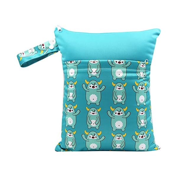 iZiv Baby Wasserdichte Wiederverwendbare Wet Dry Bag, Wickeltasche, Neoprenanzug-Tasche, Wasserdichte Waschbare Hängende…