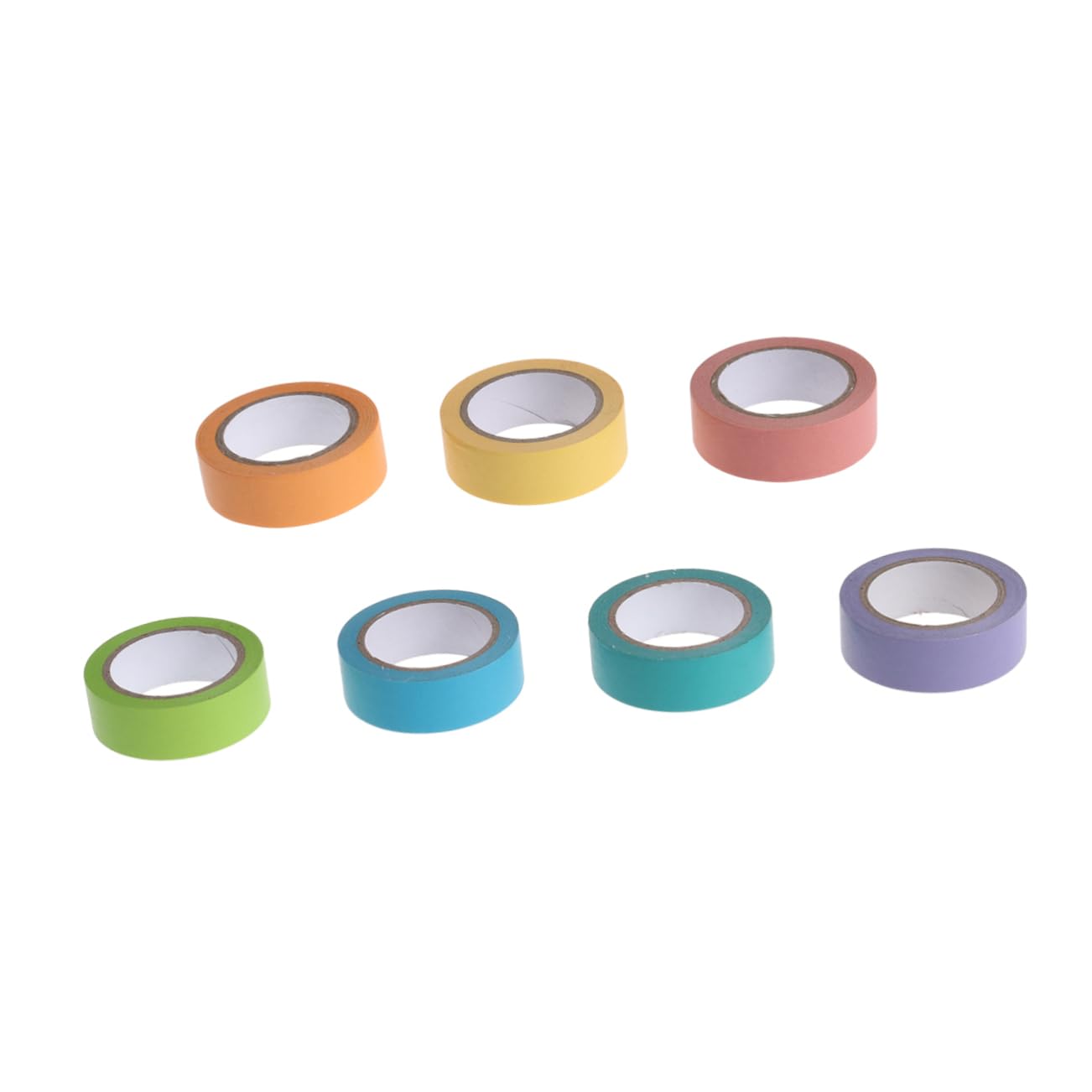 NUOBESTY 21rouleaux Washi Tape Ruban Adhésif Décoratif Arc-ciel Pour Scrapbooking Planificateurs Et
