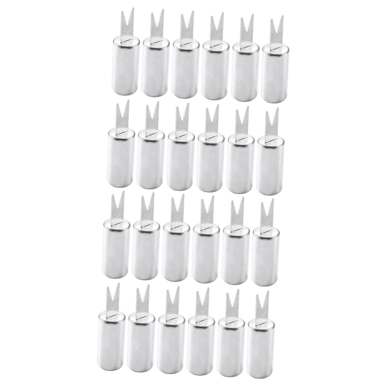 BESTonZON 2sets 12pcs Stainless Steel Bbq Corn Forks Ergonomic Design Grilling Tools for Corn Fruit and Snacks Durable Portable Forks for Camping and Picnics 12pcs*2