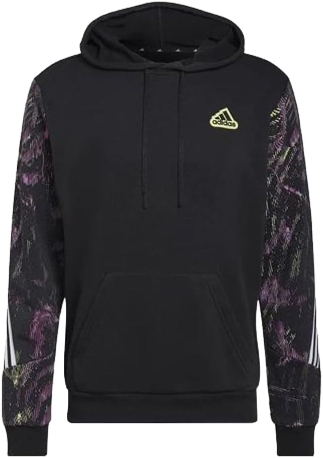 adidas Unisex U FT HD Hoodie Sweatshirt, Black/Multicolor