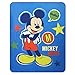 topolino Hello | Coperta in Pile | 110 x 140 cm | Disney Mickey Mouse | Plaid Bambini